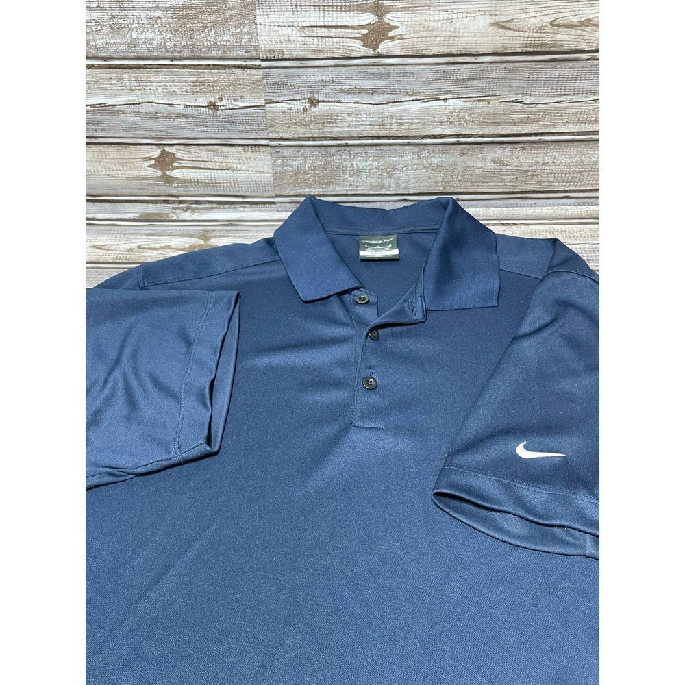Nike Dri Fit Polo Navy Size Large